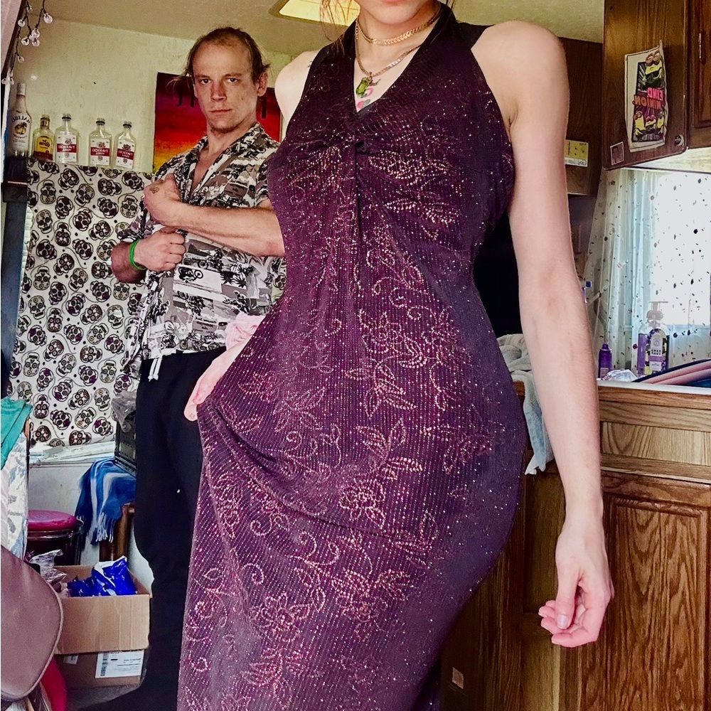 Elegant Purple Marilyn Monroe dress